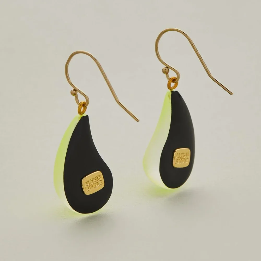 Alexis Bittar | Lucite Dewdrop Earring (Neon Yellow)